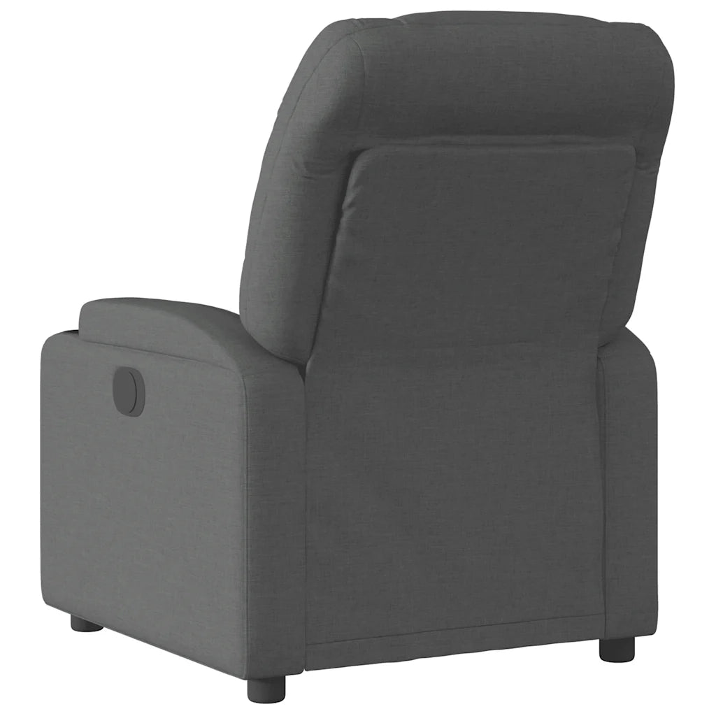 Poltrona Elettrica Reclinabile Nera in Tessuto 3204574