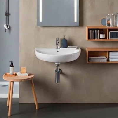 Lavabo sospeso 65 cm Geberit in ceramica lucida  Colibrì