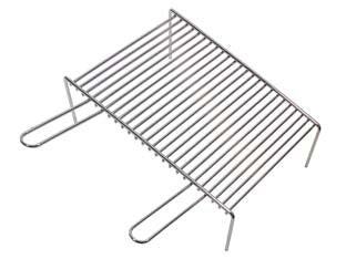 GRIGLIA PESANTE CON PIEDI 2 MANICI  cm.50x35x7h.    LAPILLO