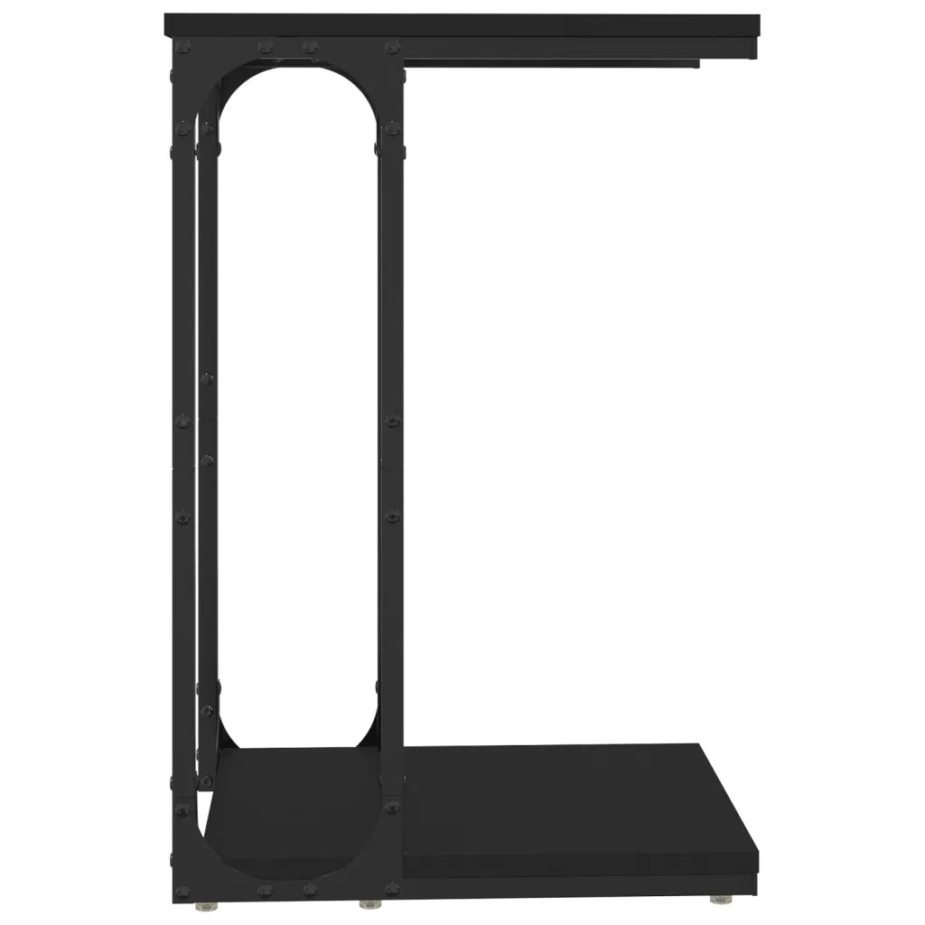 Tavolino | Tavolo laterale Nero 40x30x60 cm in Legno Multistrato