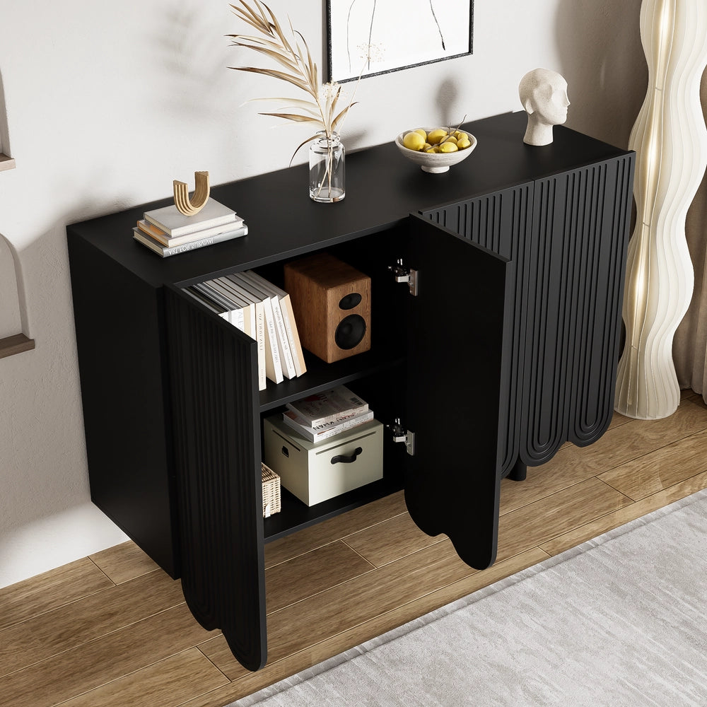 Credenza con Ante Sagomate ¨C MINIMAL ¨C Legno