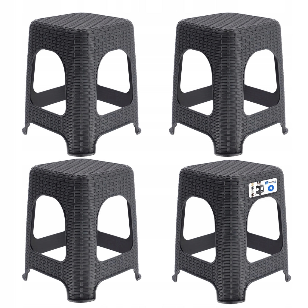 Sgabello da cucina KADAX con base antiscivolo, portata massima 120 kg.