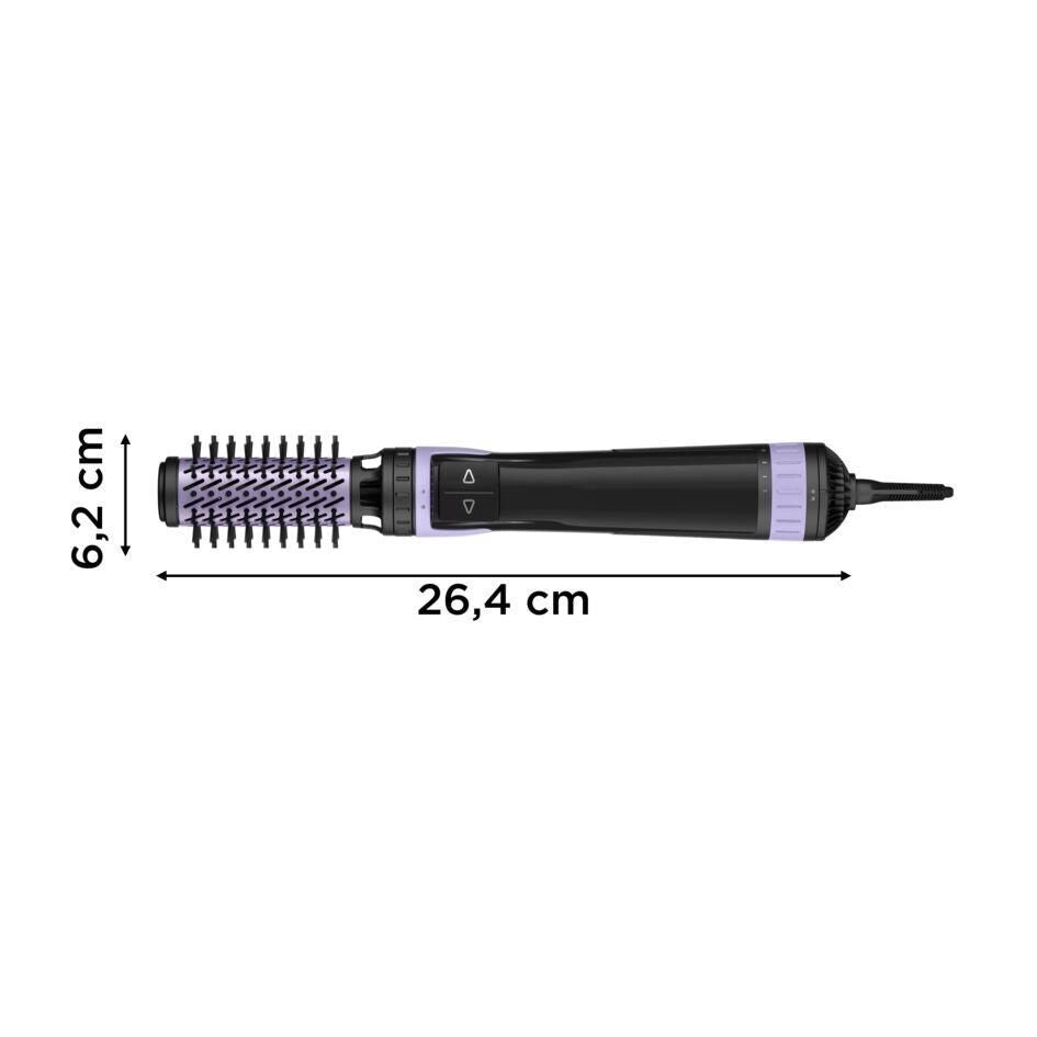 Rowenta CF9527F0 Brush Activ Spazzola ad aria calda 1000W Ionica Ceramica 3 velocita' 2 spazzole colore Nero Viola