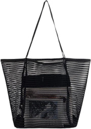 Borsa da spiaggia grande pieghevole per donne - Borsa a spalla per viaggi, picnic, vacanza e shopping