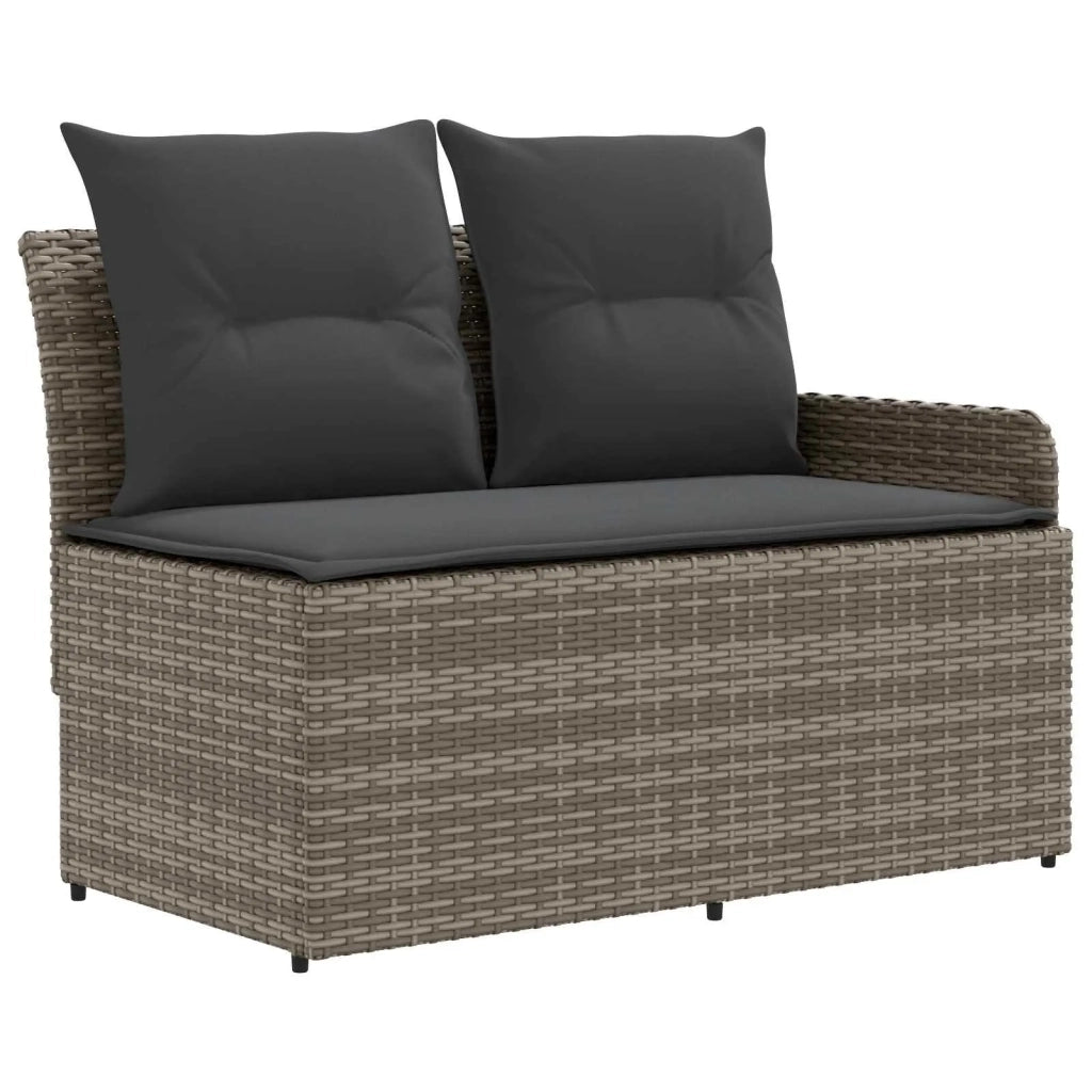 Set di Mobili 4 pz Grigio e Grigio Scuro Rattan in PE 3422176
