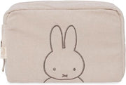 Organizzatore e contenitore per cosmetici - Tassina per oggetti da toeletta - Beige - 23x19x10 cm - Borsa morbida per accessori per bambini