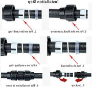 Stopkraan Connector 25mm per Tubi HDPE o Alcathene per Flessi d'Acqua Compressi Adatto per Codice1 e Codice2