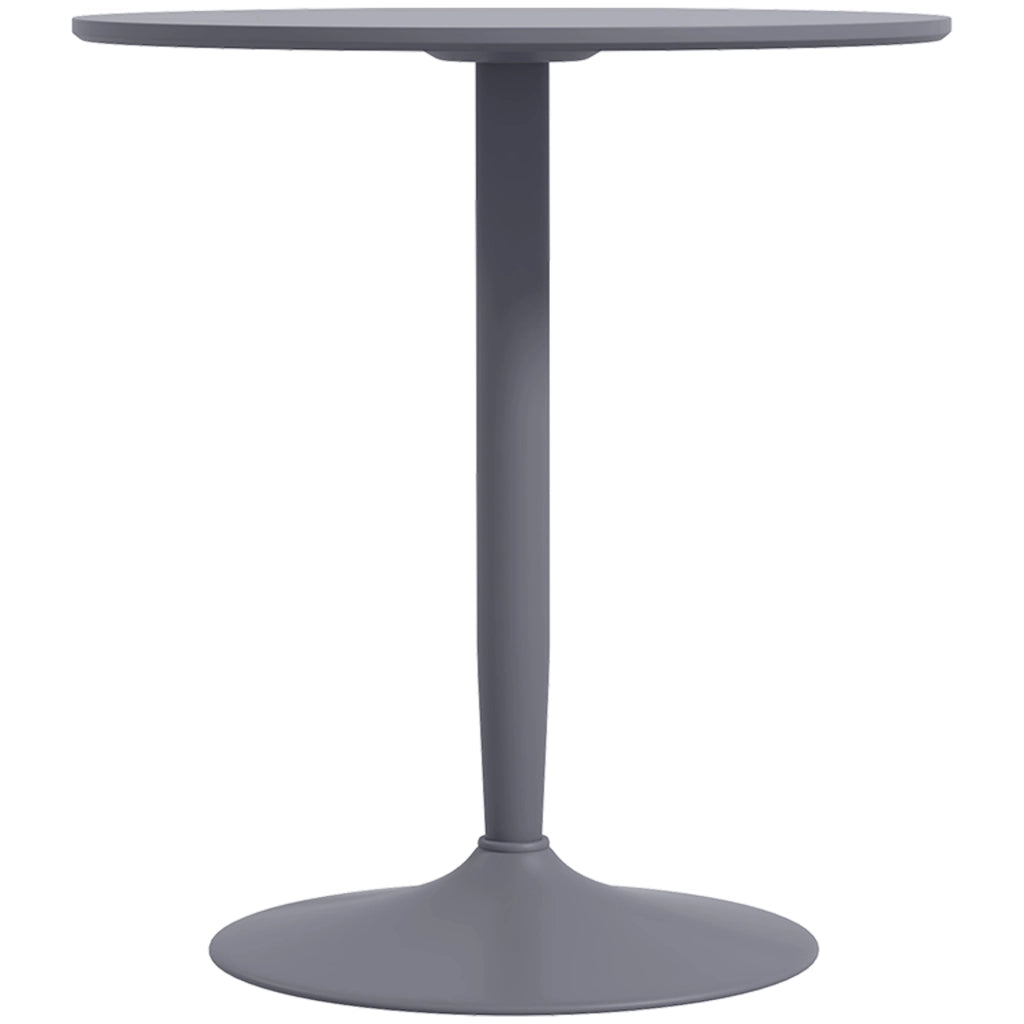 Tavolo da pranzo rotondo per 2 persone ¨C zephmum ¨C grigio, acciaio, 70x70x75 cm
