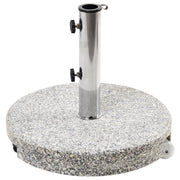 Base per ombrellone da giardino rotondo in granito grigio ⌀ 45 cm stile moderno