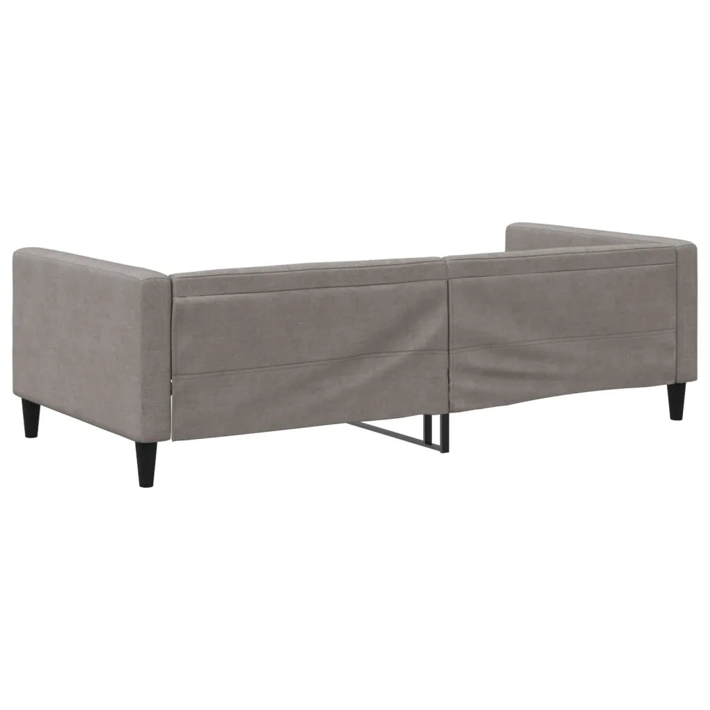 Letto singolo | Letto per adulti | Letto da Giorno Tortora 100x200 cm in Tessuto