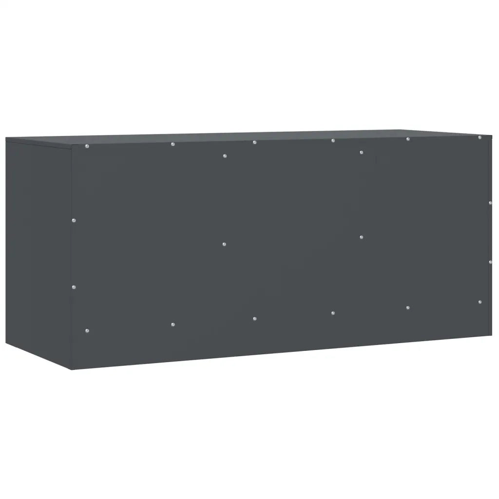 Mobile Porta TV Antracite 99x39x44 cm in Acciaio