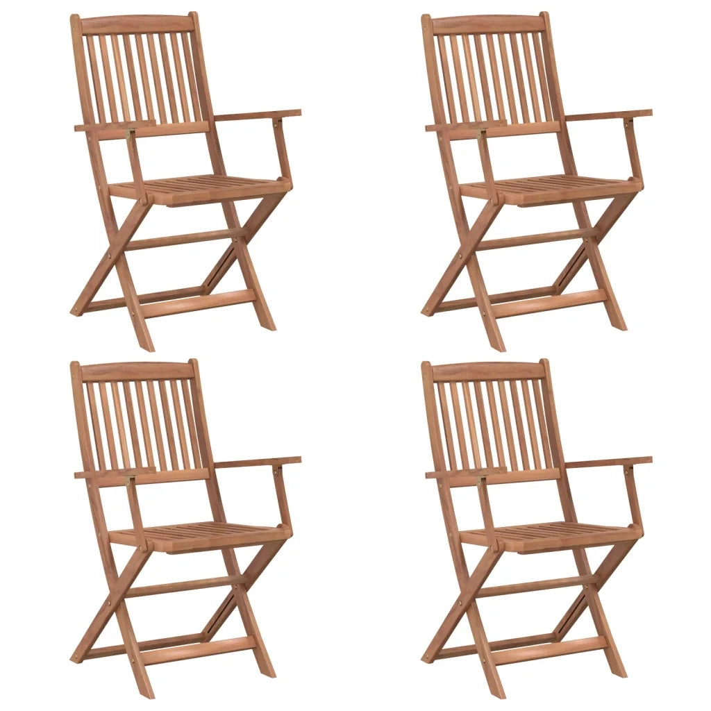 Set da Pranzo da Giardino 5 pz in Legno Massello di Acacia 44020