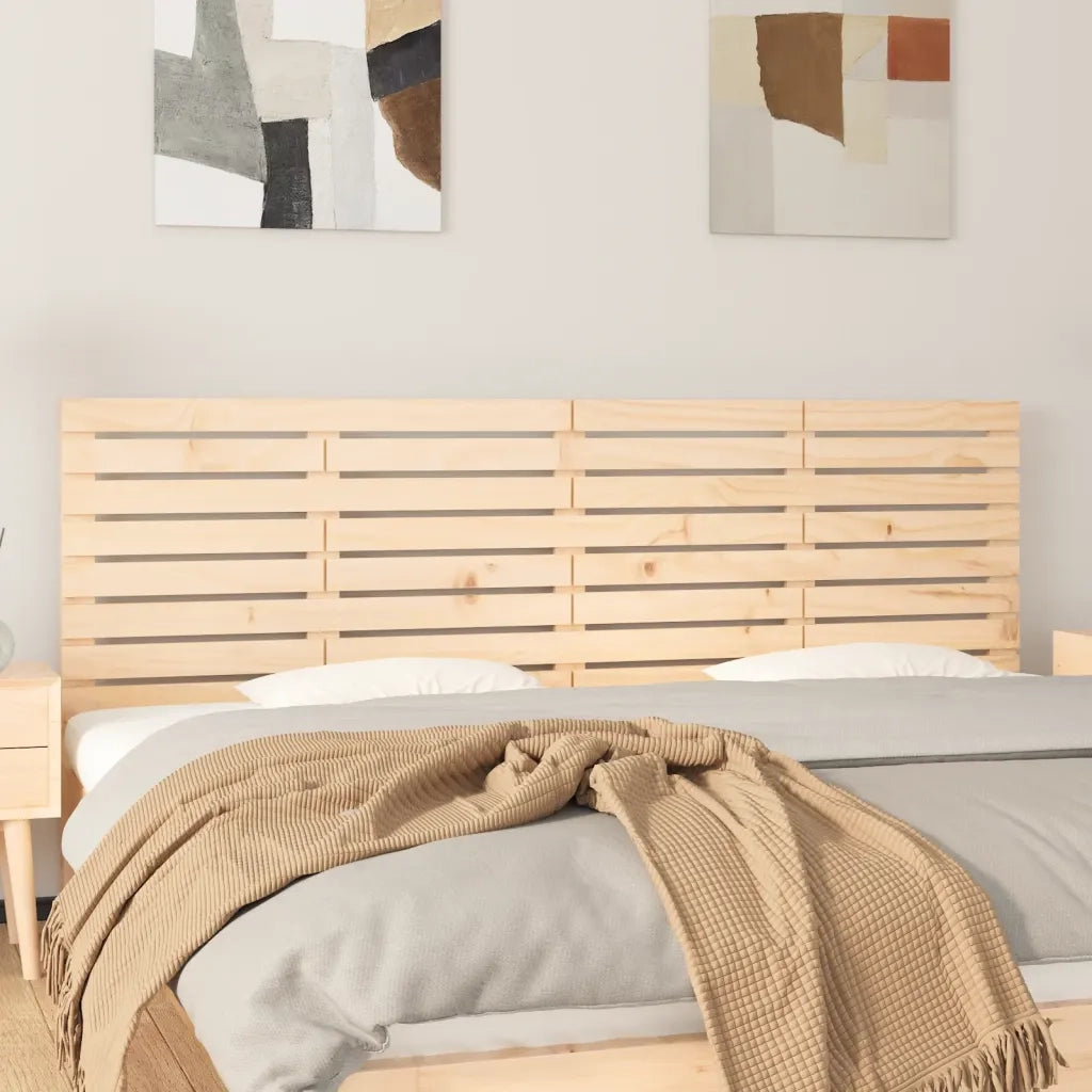 Testiera da Parete-Testiera a Muro-Testata Decorativa 166x3x63 cm in Legno Massello di Pino 839594