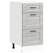 Pensile da cucina | Base da Cucina Porto Grigio Sonoma in Legno Multistrato