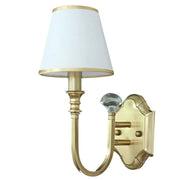 Trade Shop - Applique Da Parete Lampada Muro Con Paralume Attacco E14 Stile Classico Elegante E40 -
