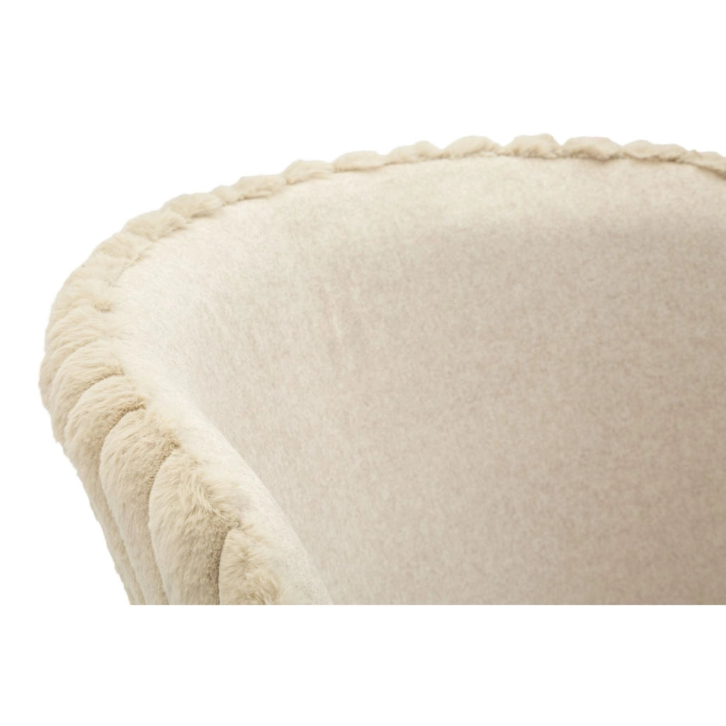 Set di 2 Sgabelli Alti VKH883, Beige, Poliestere, 55x58x106 cm