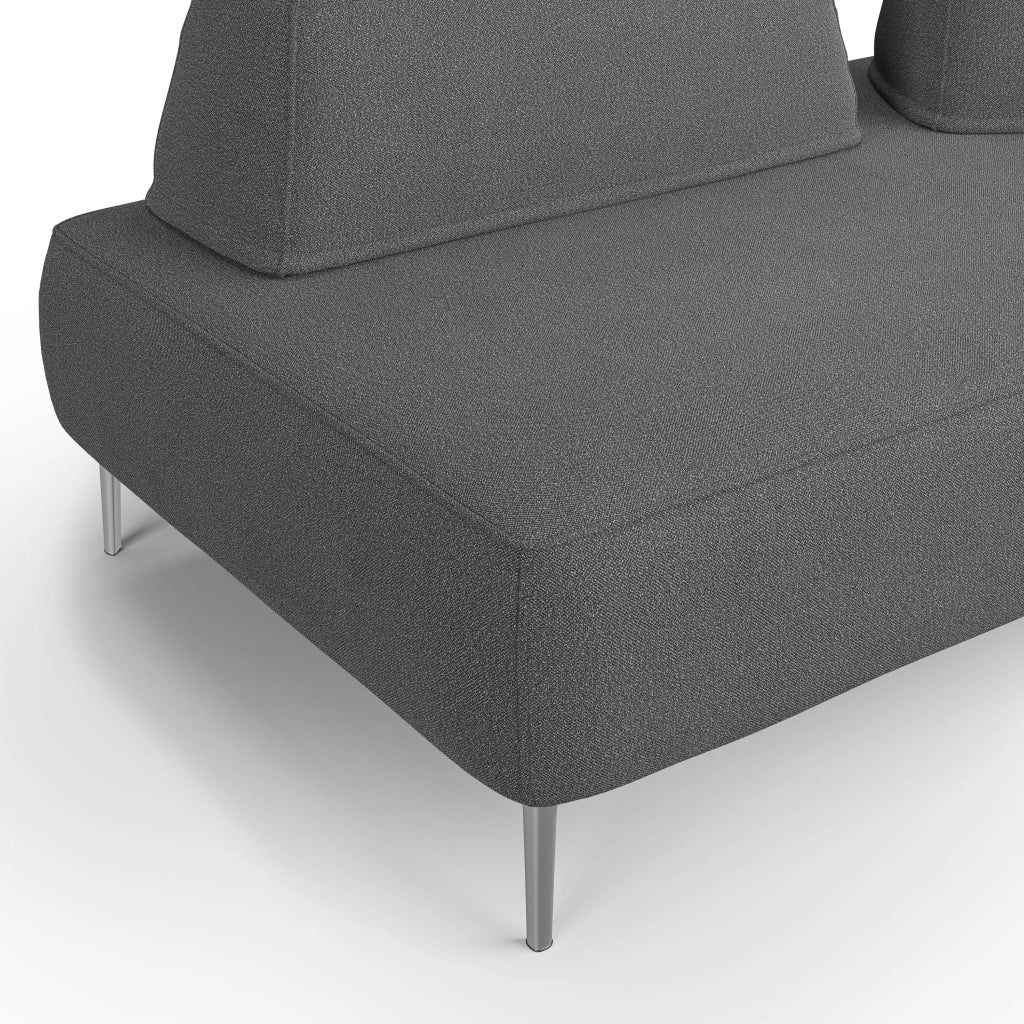 Newton Divano modulare con schienali movibili T07 167 cm antracite