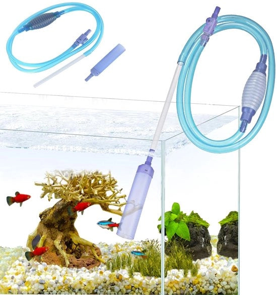 Cambiavalvola per acquario 2,5 m - Pulitore per acquario - Spazzolino per grondaie resistenti all'usura - Sicuro per i pesci - Spazzolone per angoli per pulizia - di alta qualità - Pulitore per acquario