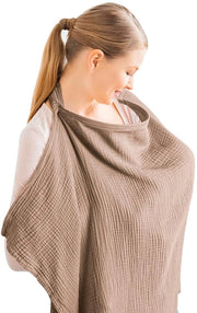 Adattatore di alimentazione, adattatore di alimentazione aspirante con linea di collo curva, alimentatore in spalla (marrone chiaro)