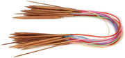 Set di aghi per cucire a doppia punta 18 pezzi - aghi per cucire in bambù - lunghezza 100 cm - antiscivolo - alta qualità - lisci e resistenti - aghi per cucire