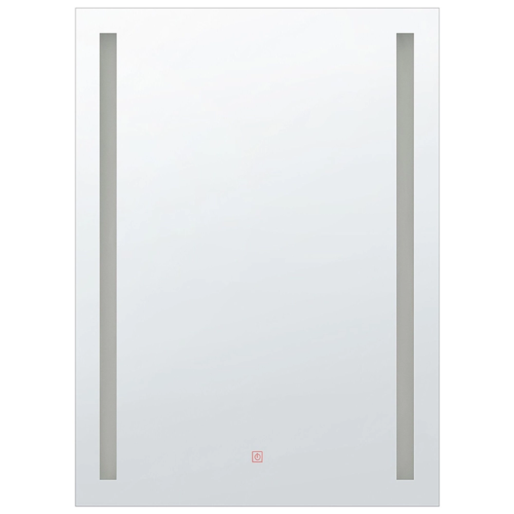Specchio da parete a LED sospeso 60 x 80 cm rettangolare moderno vintage vanity bagno trucco camera da letto
