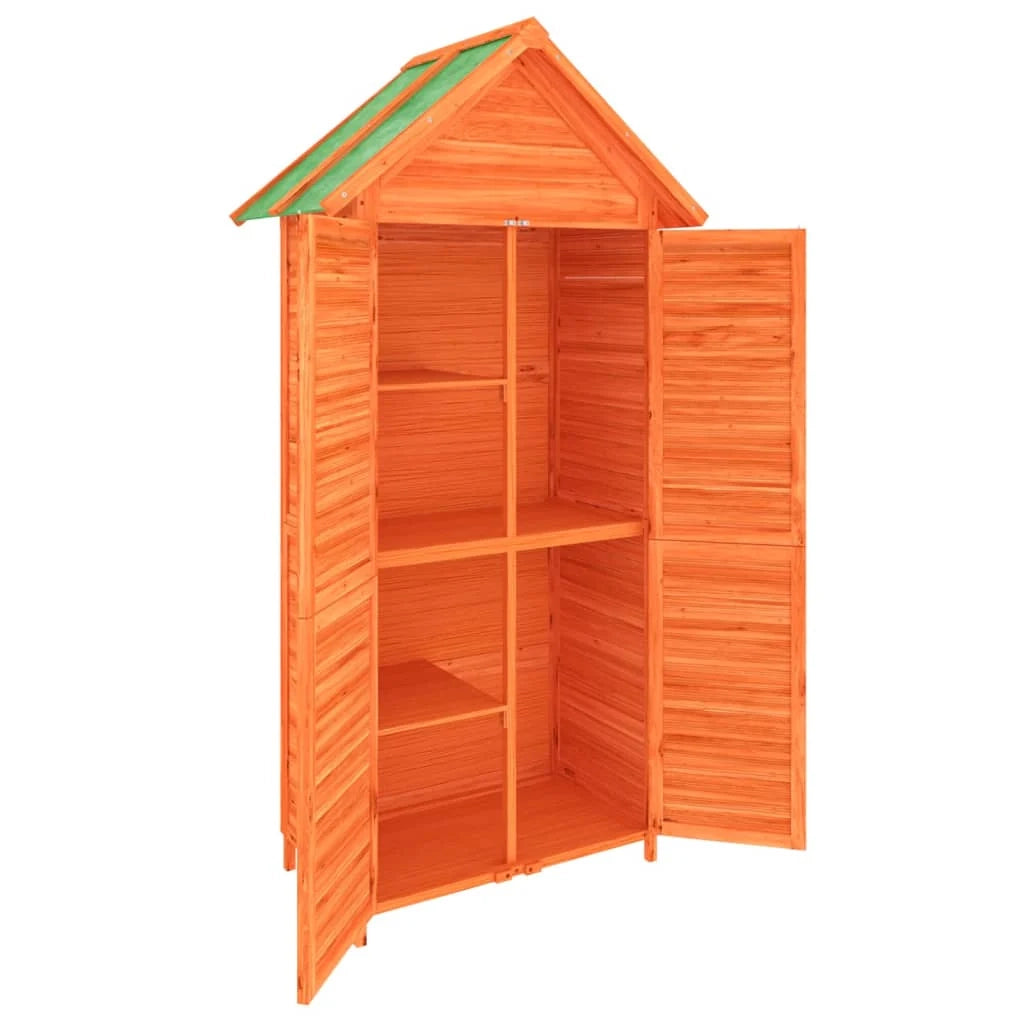 Casetta da giardino baita ripostiglio casetta da esterno robusta casetta per attrezzi 89 x 52,5 x 175 cm legno di pino massiccio marrone 02_0022425