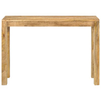 Tavolo Consolle 110x35x76 cm in Legno Massello di Mango Grezzo