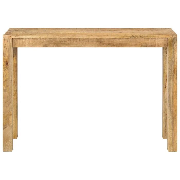 Tavolo Consolle 110x35x76 cm in Legno Massello di Mango Grezzo