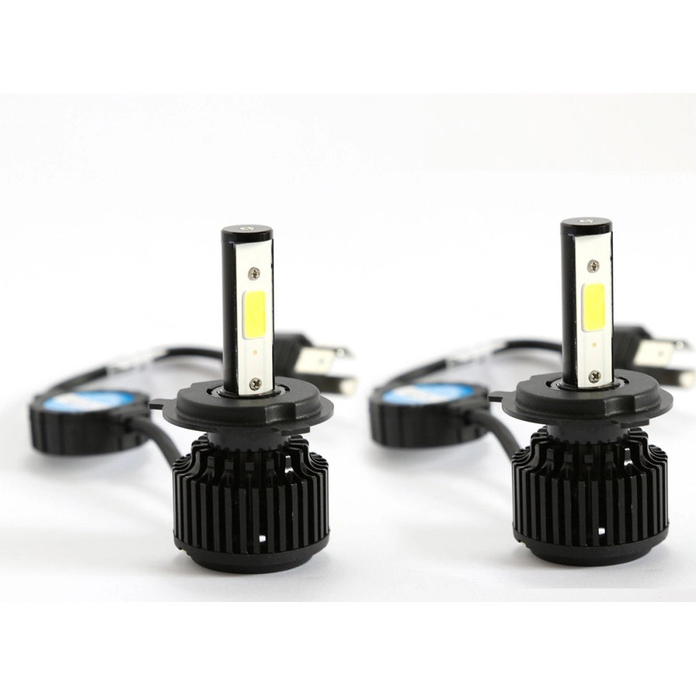 Trade Shop - Kit H4 Lampade A Led Cree Full Led 2600 Lumen 6000k Digitale 12v 24v 24w Auto -