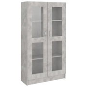 Armadietto Vetrina Grigio Cemento 82,5x30,5x150 cm Multistrato CFW1764228