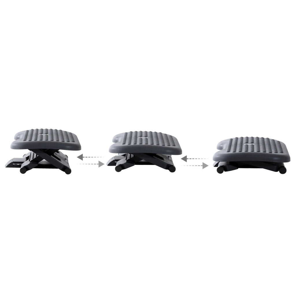 Poggiapiedi ergonomico ¨C zephmum ¨C regolabile in altezza e angolo, grigio scuro