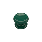 Pomolo fisso per porta SAGUATTI 866/80SB in alluminio verde lucido