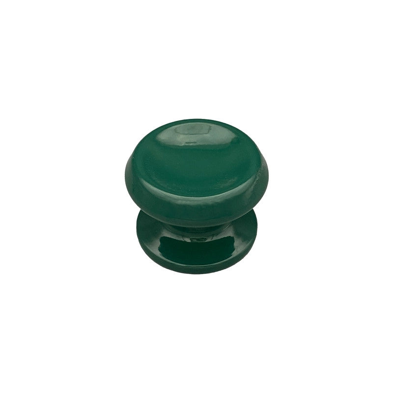 Pomolo fisso per porta SAGUATTI 866/80SB in alluminio verde lucido