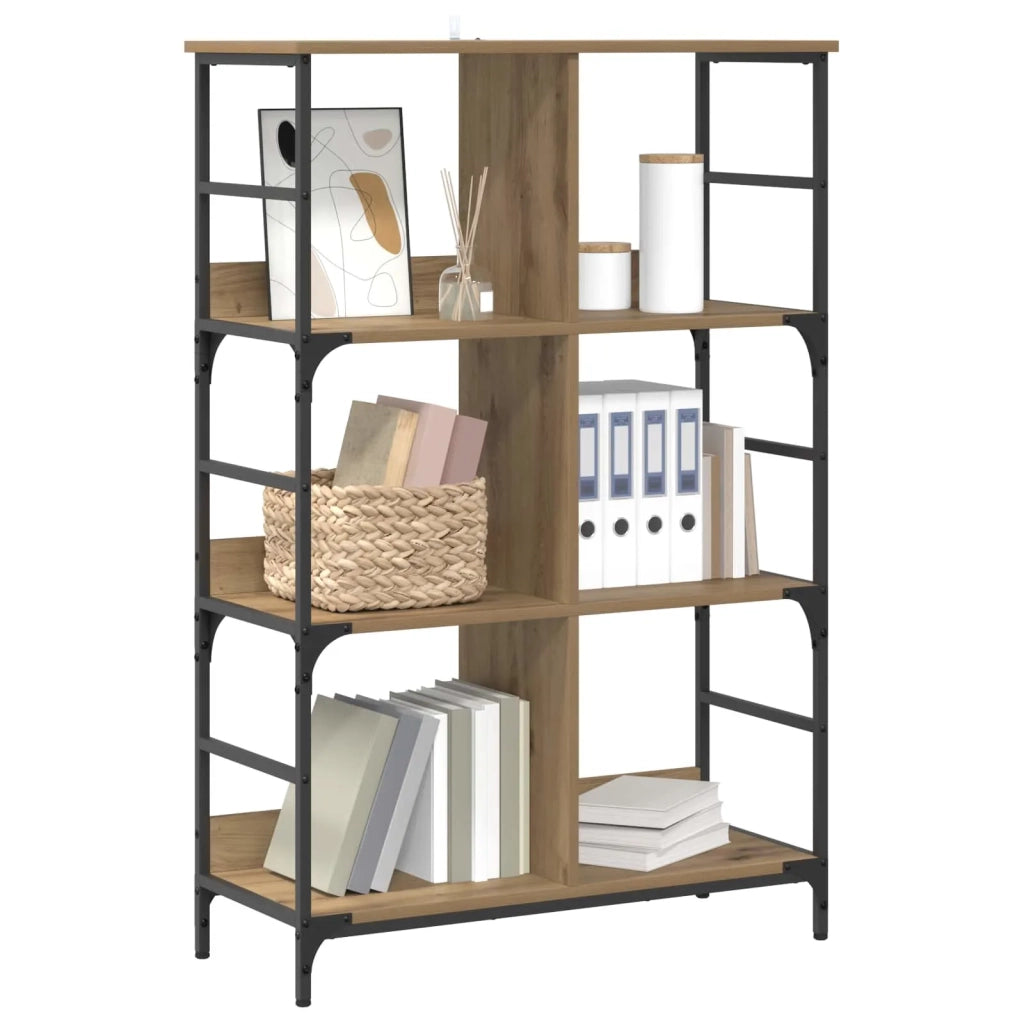Libreria 4 livelli 78,5 x 33 x 117,5 cm metallo PB 8010890