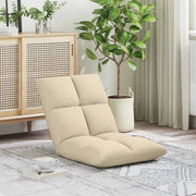 Sedia a pavimento regolabile Crema Tessuto