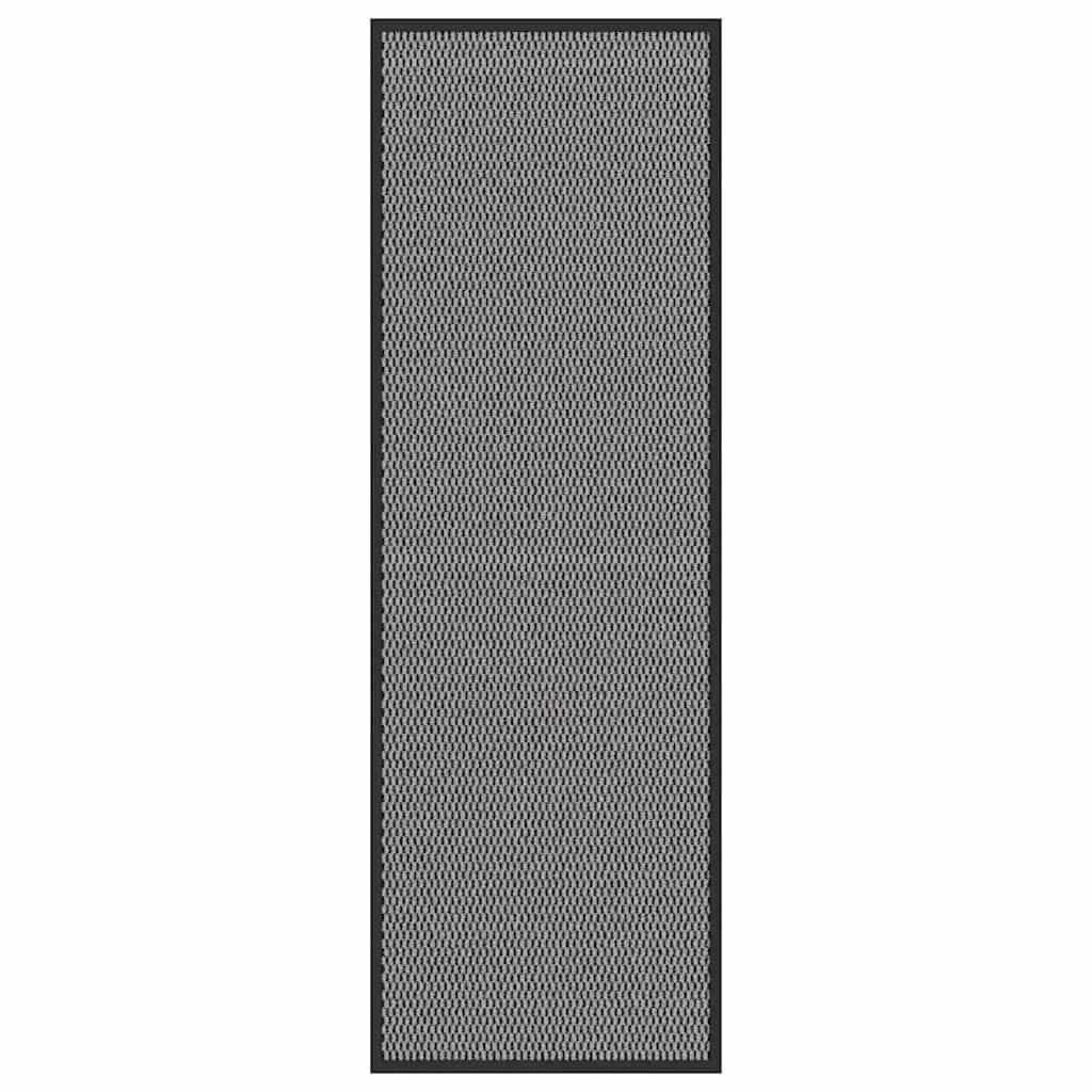Zerbino antiscivolo 60 x 180 cm assorbe acqua e sporco design moderno zerbino d'ingresso in PP antracite 02_0058096