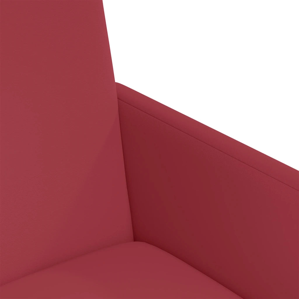 Sedie da Pranzo con Ruote 2 pcs Rosso vino 57 x 66 x 94 cm 42017820
