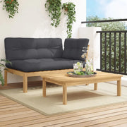 Set Divano Pallet da Giardino 2 pz con Cuscini Massello Acacia 3324823