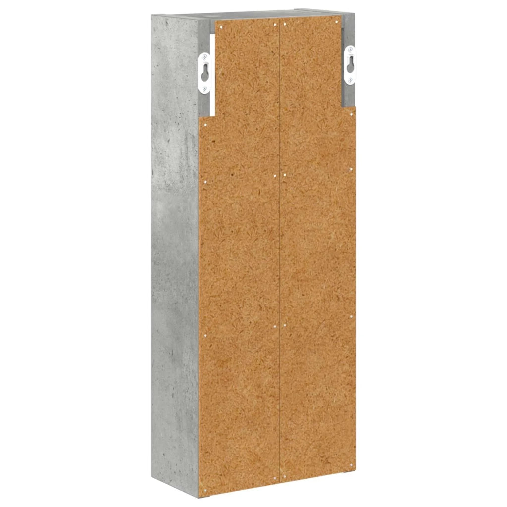 Armadio da bagno a muro Grigio Cemento 20 x 10 x 50 cm 889282
