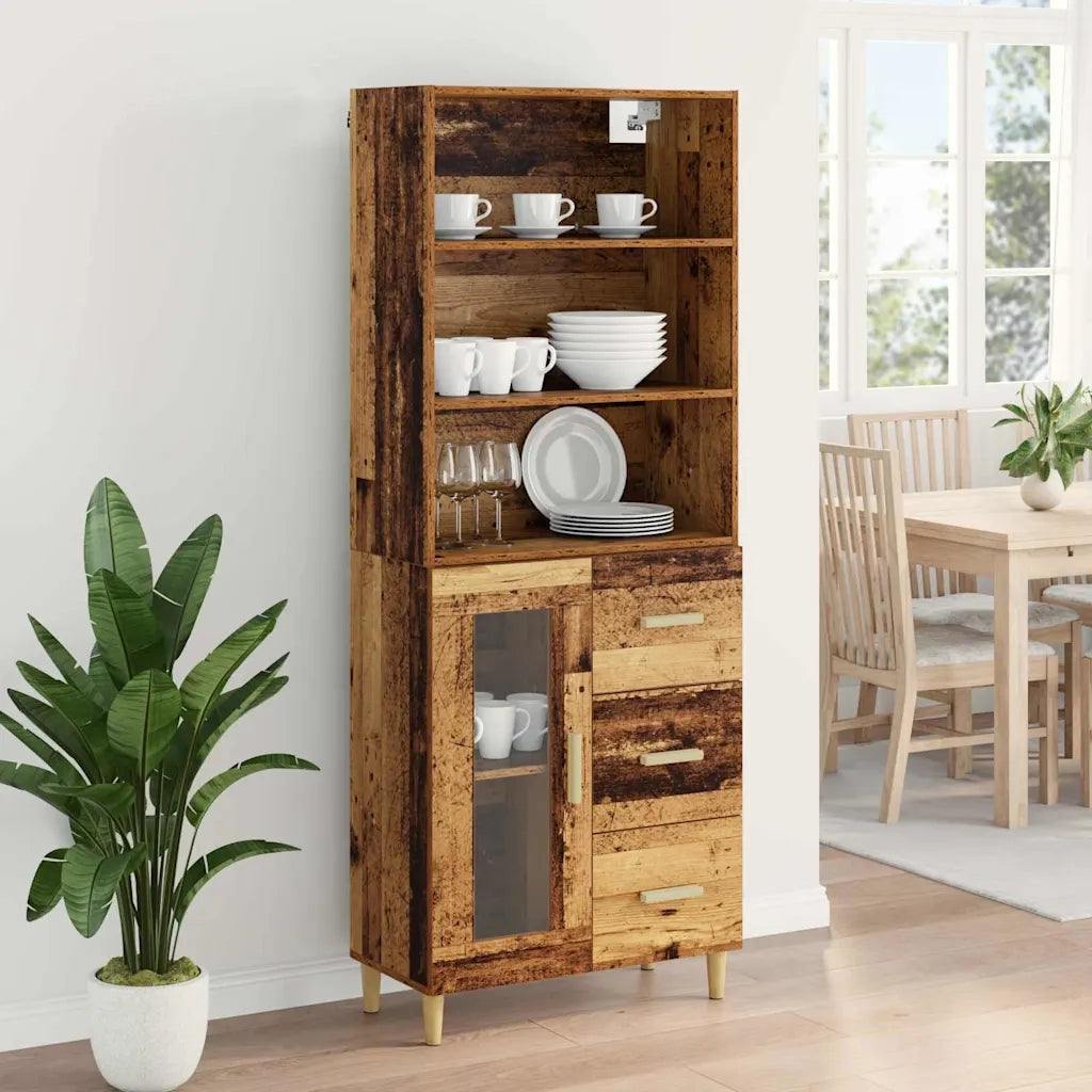 Credenza Legno vecchio 69,5 x 34 x 180 cm Legno multistrato 3415757