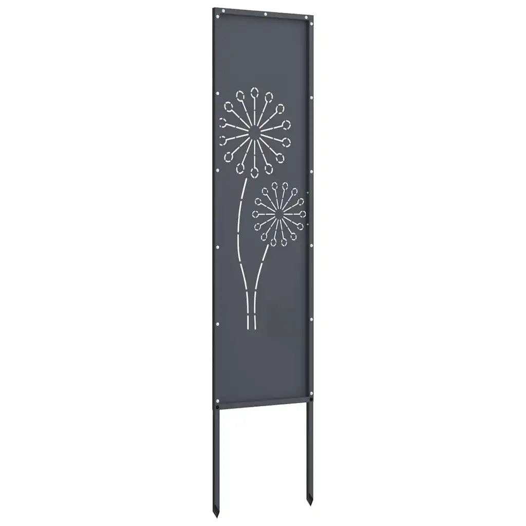 Schermo per privacy in giardino Traforo Antracite 32 x 140 cm 876233
