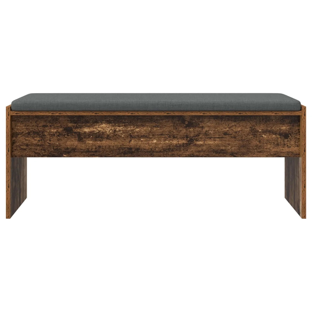 Panca per ingresso con cuscino Legno vecchio 103 x 38 x 40 cm 891566