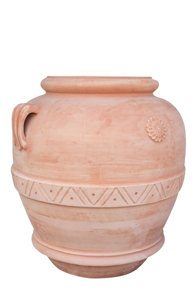 Biscottini Orcio in terracotta Galestro festonato 100% Made in Italy, interamente fatto a mano