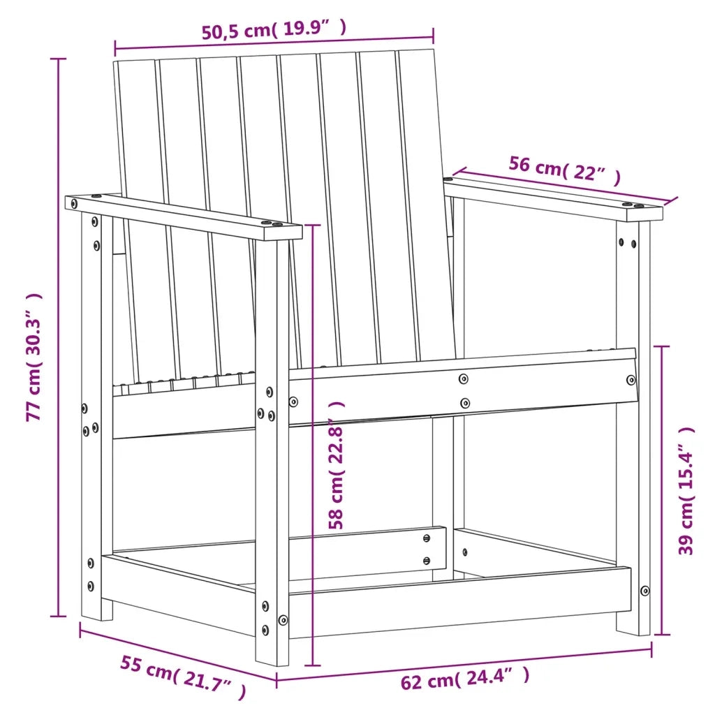 Set Salotto da Giardino 3 pz | Set di Mobili da Esterno in Legno Massello di Douglas