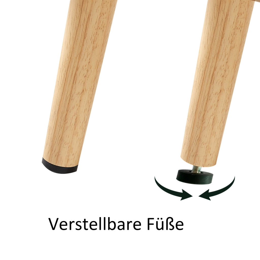 Tavolino da salotto in rattan con porta scorrevole; gambe in legno massello; stile naturale; per soggiorno; marrone; MDF