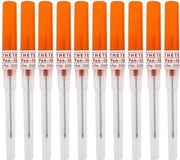 Aghi per piercing 14G - 10 pezzi - Acciaio inossidabile - Per naso/orecchio/navello - Aghi per piercing affilati - Lunghezza totale 11 cm