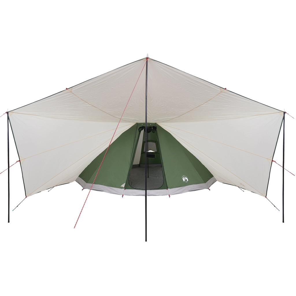 Tenda tipica per famiglie Verde 12 persone impermeabile