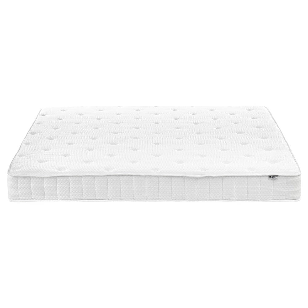 Materasso a 2 Lati Bilanciati double face Medio/Rigido in Tessuto Bianco 180 x 200 cm matrimoniale confortevole