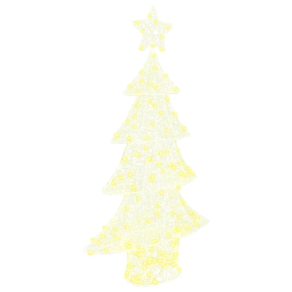 Albero di Natale con 160 LED Bianco caldo 150 cm Acrilico 42018977