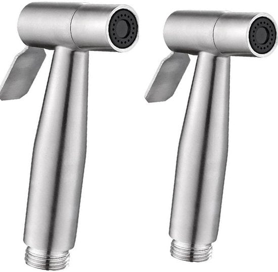 Due pezzi di testa di bidet portatile in acciaio inossidabile – per pannolane, bagno, cucina e toilette